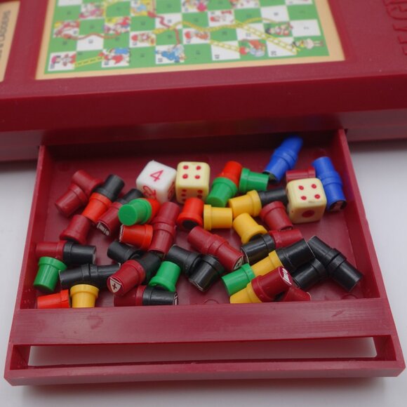 Magnetic Games 5-in-1 Travel Game with Checkers, Chess,  Pahrcheesi & Backgammon - Picture 5 of 14